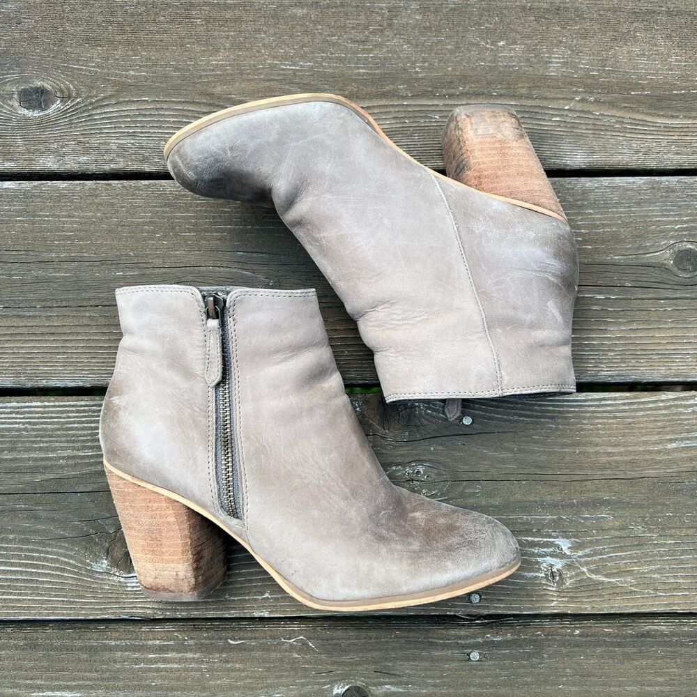 Brown Heeled Booties